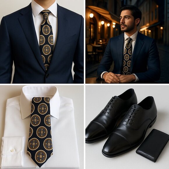 🤵 Christian Dior Monsieur 100% Silk Tie – Italian Woven, Made in USA - Picture 2 of 8